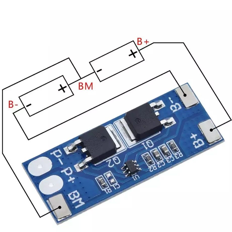 2S 8A Li-ion 7.4v 8.4V 18650 BMS PCM 15A Peak Current Battery Protection Board bms Pcm For Li-ion Lipo battery Cell Pack max 15A